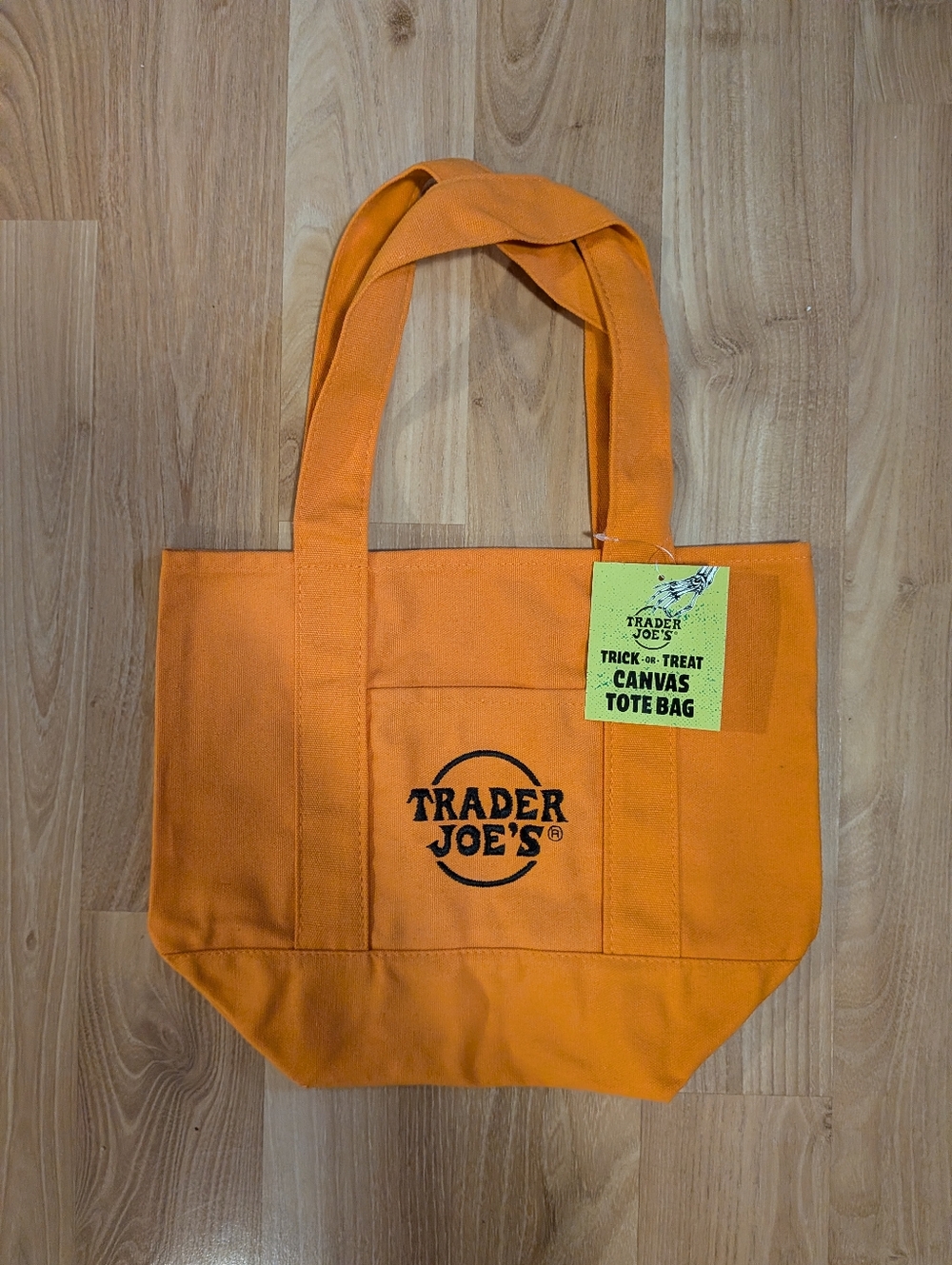 Trader Joe's Trick-or-Treat Mini Tote - Orange/Black